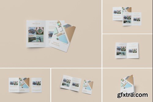 A4 Bifold Brochure Mockup STNLVAT