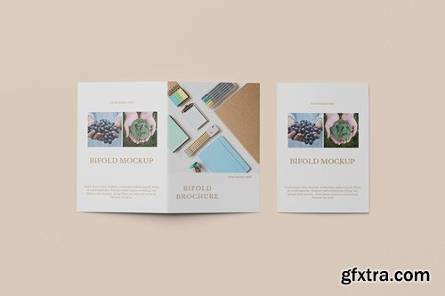 A4 Bifold Brochure Mockup STNLVAT