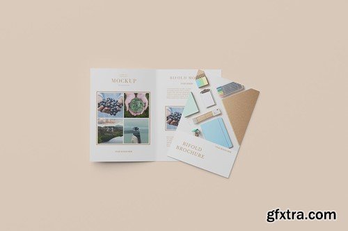 A4 Bifold Brochure Mockup STNLVAT