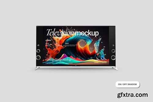 Premium Television Mockup 6J4ZNCE