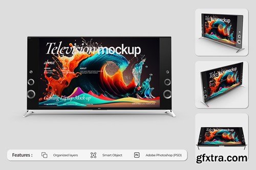 Premium Television Mockup 6J4ZNCE