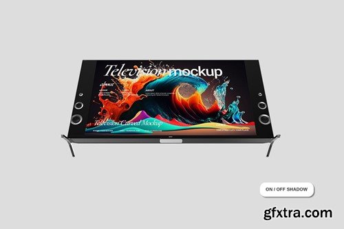 Premium Television Mockup 6J4ZNCE