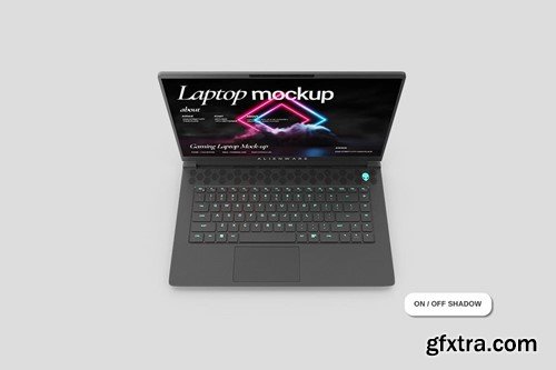 Gaming Laptop Mockup QC2YYD7