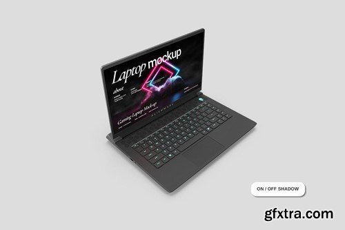 Gaming Laptop Mockup QC2YYD7