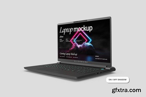 Gaming Laptop Mockup QC2YYD7