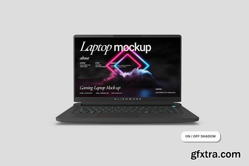 Gaming Laptop Mockup QC2YYD7