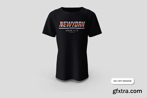 Male Tshirt Dropped Mockup 7S7V7S3