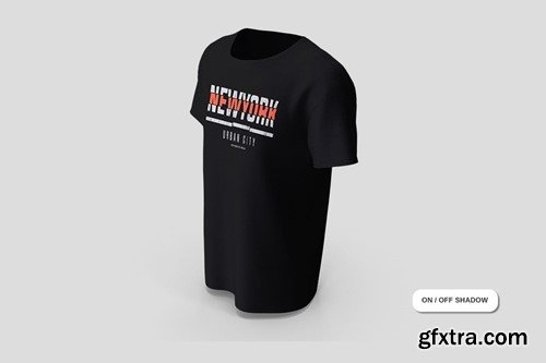 Male Tshirt Dropped Mockup 7S7V7S3