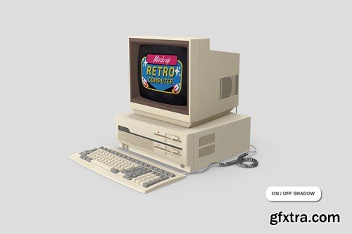 Retro Computer Mockup B927HJC