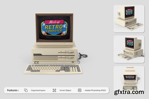 Retro Computer Mockup B927HJC