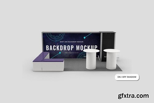 Booth And Backdrop Mockup BSBQ88K