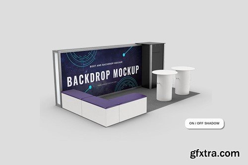 Booth And Backdrop Mockup BSBQ88K