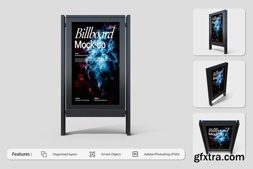 Sidewalk Billboard Mockup V2L3ZN8