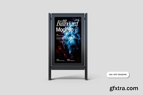 Sidewalk Billboard Mockup V2L3ZN8