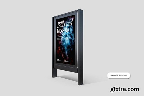 Sidewalk Billboard Mockup V2L3ZN8