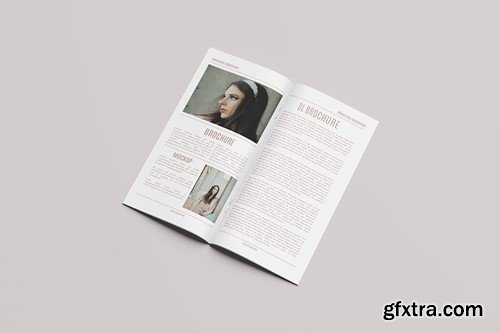 DL Brochure / Magazine Mockup 76BZM3V