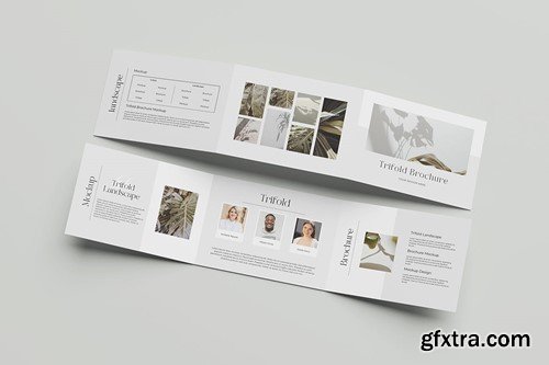 A4 Landscape Trifold Brochure Mockup SBP5F3Z