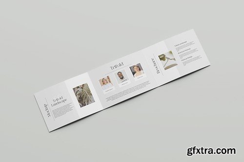 A4 Landscape Trifold Brochure Mockup SBP5F3Z