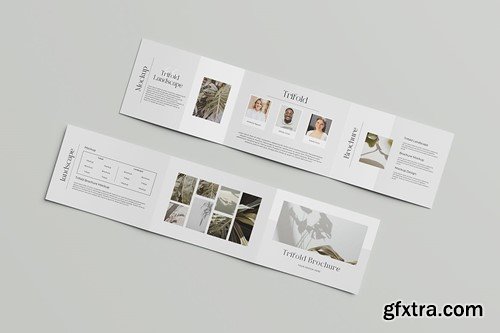 A4 Landscape Trifold Brochure Mockup SBP5F3Z