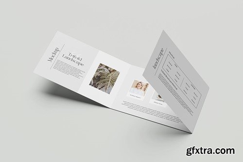 A4 Landscape Trifold Brochure Mockup SBP5F3Z