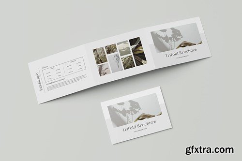 A4 Landscape Trifold Brochure Mockup SBP5F3Z