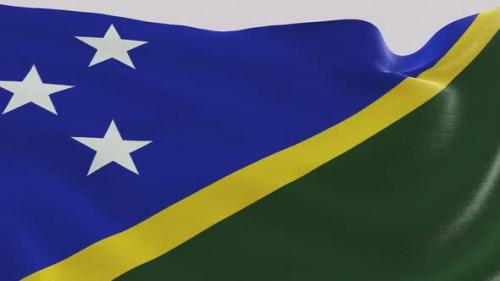 Videohive - Solomon Islands Fabric Flag - 47577554 - 47577554