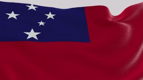 Videohive - Samoa Fabric Flag - 47577558 - 47577558