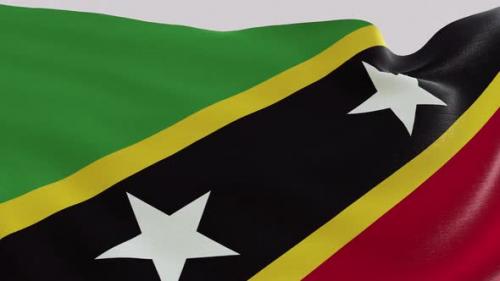 Videohive - Saint Kitts Fabric Flag - 47577562 - 47577562