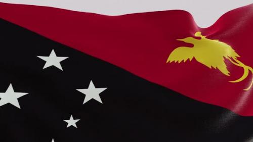 Videohive - Papua New Guinea Fabric Flag - 47577565 - 47577565