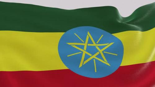 Videohive - Ethiopia Fabric Flag - 47577656 - 47577656