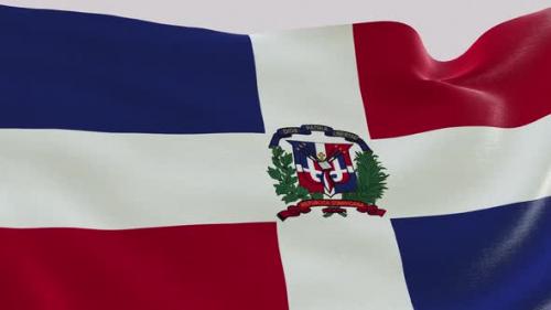 Videohive - Dominican Republic Fabric Flag - 47577665 - 47577665