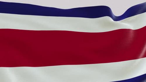 Videohive - Costa Rica Fabric Flag - 47577683 - 47577683