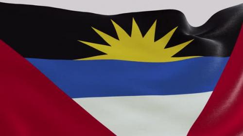 Videohive - Antigua Ang Barbuda Fabric Flag - 47577770 - 47577770