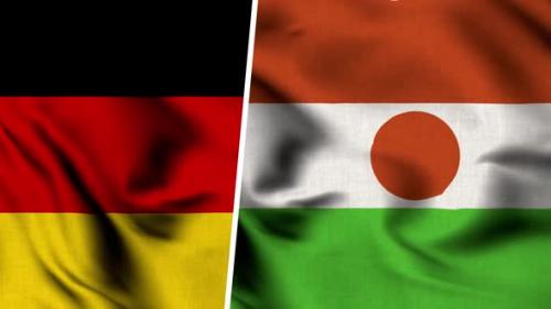 Videohive - Niger Flag And Flag Of Germany - 47577784 - 47577784