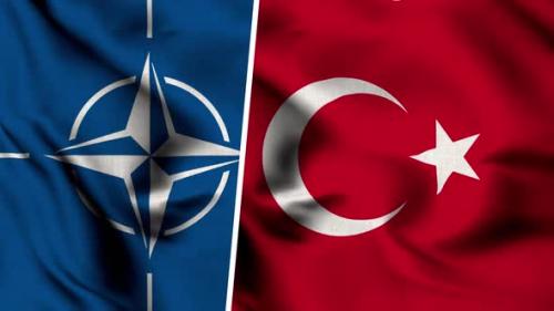 Videohive - Nato Flag And Flag Of Turkey - 47577791 - 47577791