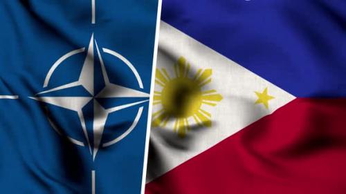 Videohive - Nato Flag And Flag Of Philippines - 47577934 - 47577934