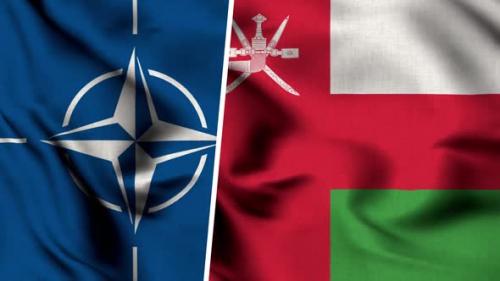 Videohive - Nato Flag And Flag Of Oman - 47577937 - 47577937