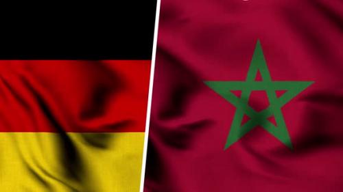 Videohive - Morocco Flag And Flag Of Germany - 47577956 - 47577956