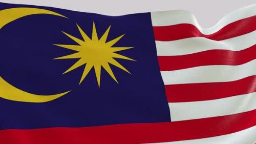 Videohive - Malaysia Fabric Flag - 47577961 - 47577961