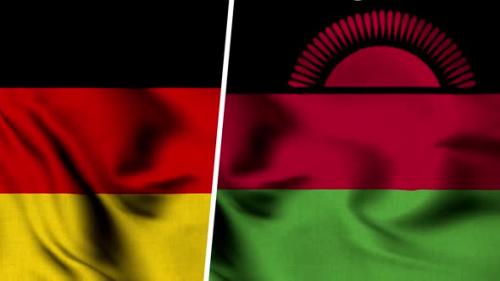 Videohive - Malawi Flag And Flag Of Germany - 47577963 - 47577963