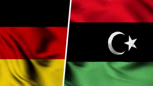 Videohive - Libya Flag And Flag Of Germany - 47578021 - 47578021