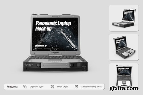 Panasonic Laptop Mockup 6D3V3N3