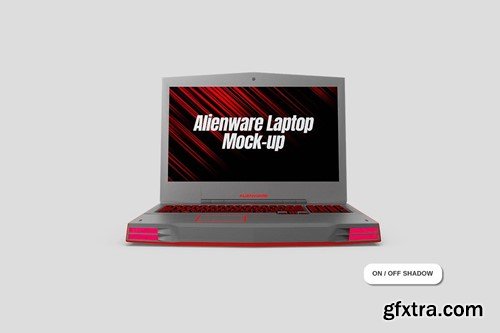 Laptop Alienware Mockup 7FSEZAF