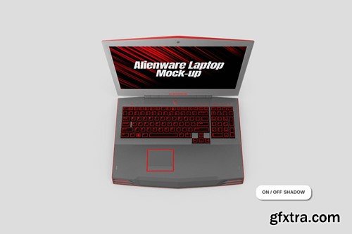 Laptop Alienware Mockup 7FSEZAF