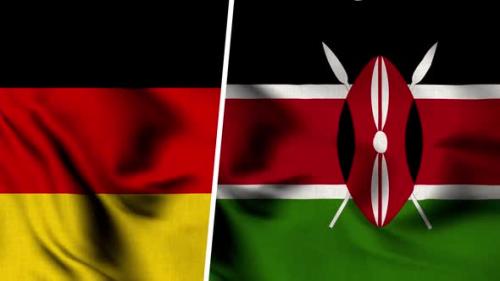 Videohive - Kenya Flag And Flag Of Germany - 47578030 - 47578030