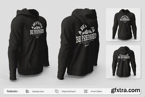 Male Standard Hoodie Mockup 2L2BBZD