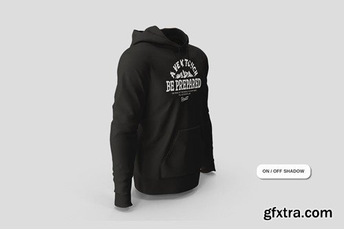 Male Standard Hoodie Mockup 2L2BBZD