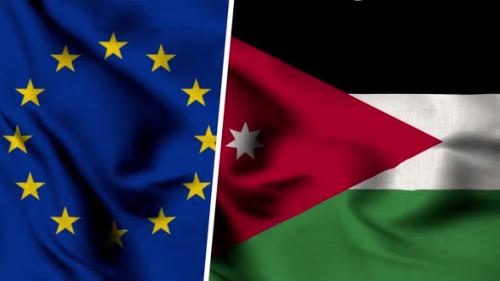 Videohive - Jordan Flag And European Union - 47578033 - 47578033