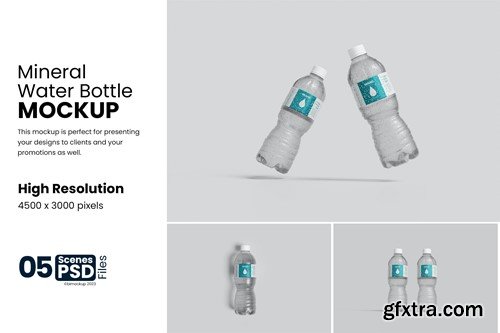 Mineral Water Bottle Mockup YUQXRSM