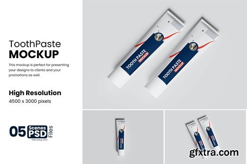 Toothpaste Mockup U53HPXQ